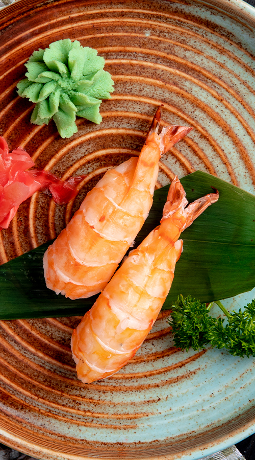 sushi japonés de pulpo bebé